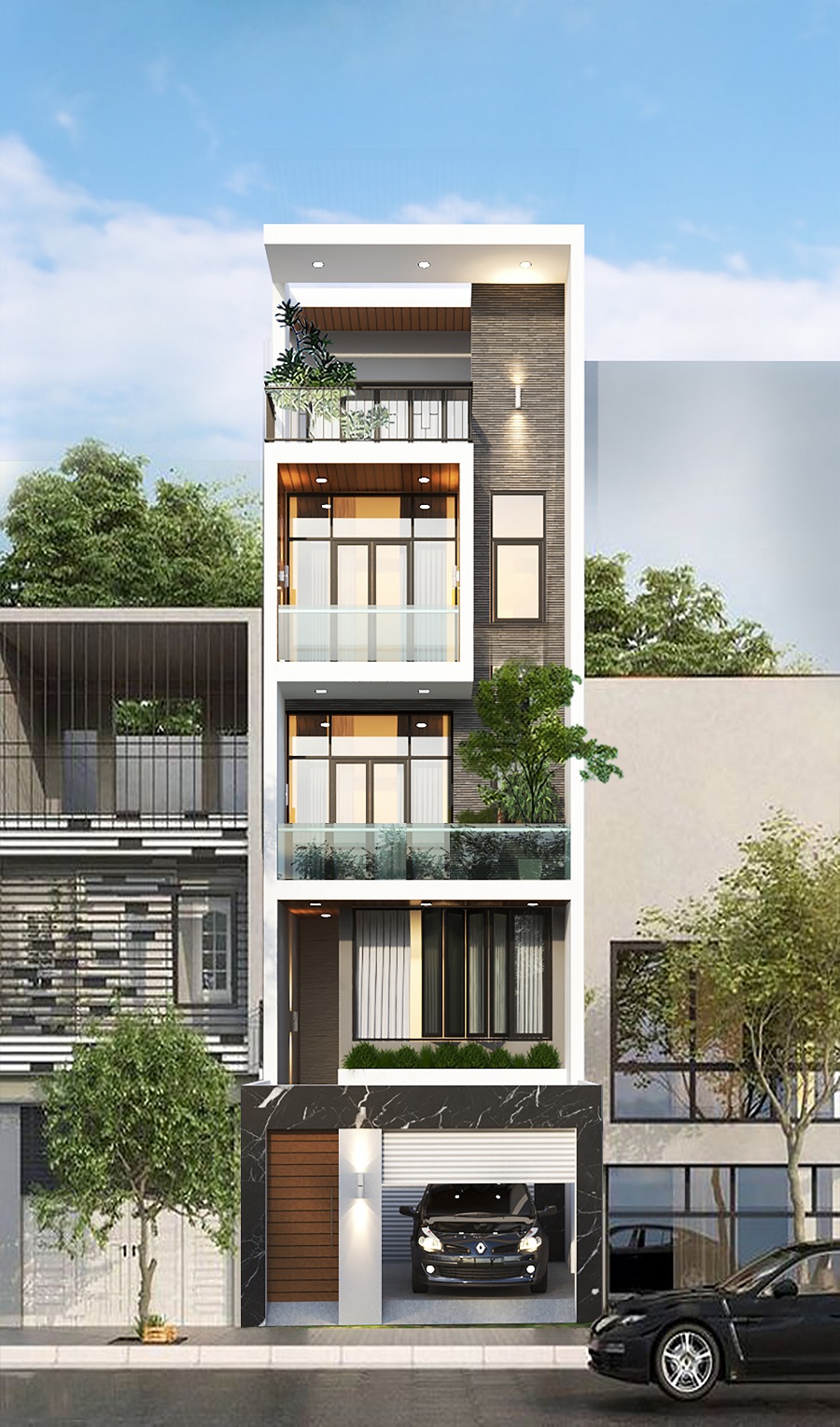 Được thiết kế độc quyền với phong cách sang trọng, chúng tôi tự hào giới thiệu mẫu nhà phố đẹp với sân thượng rộng lớn, tạo nên không gian sống đẳng cấp.